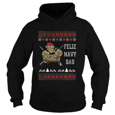 Hoodie Popeye Feliz Navy Dad Christmas shirt