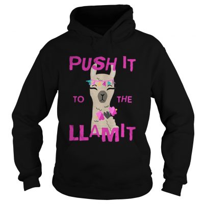 Hoodie Push it to the Llamit shirt