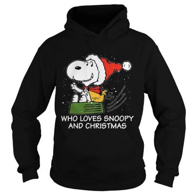 Hoodie Snoopy who loves Snoopy and Christmas