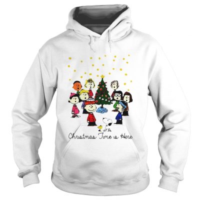 Hoodie The Peanuts Gang christmas time is here