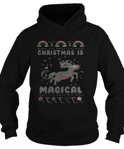 Hoodie Unicorn Christmas is magical sweat shirt