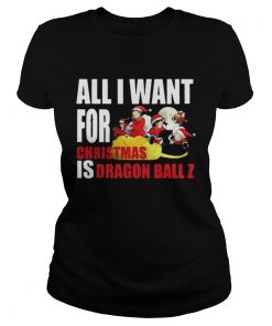 Ladies Tee All I For Christmas Is Dragon Ball Z