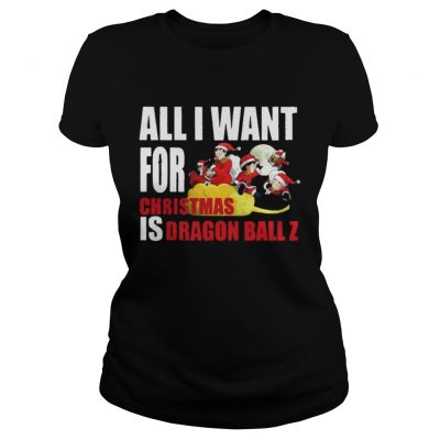 Ladies Tee All I For Christmas Is Dragon Ball Z