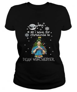 Ladies Tee All I want for christmas is Dean Winchester