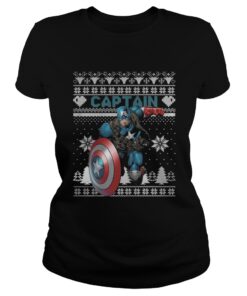 Ladies Tee Captain Marvel ugly christmas