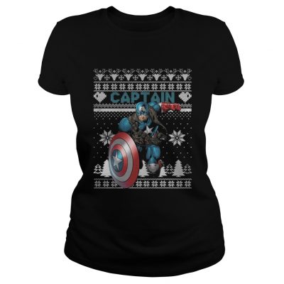 Ladies Tee Captain Marvel ugly christmas