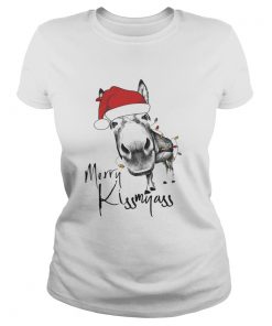 Ladies Tee Donkey Merry Kiss My Ass