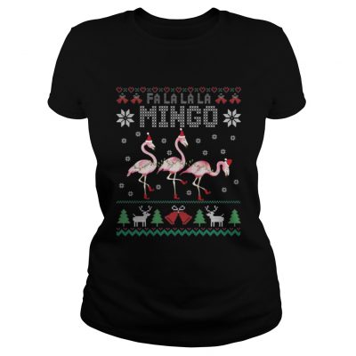 Ladies Tee Fa la la la mingo Christmas