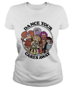 Ladies Tee Fraggle Rock dance your cares away shirt