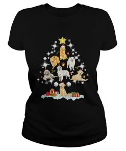 Ladies Tee Golden Reflection Christmas Pine Shirt