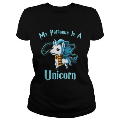 Ladies Tee Harry Potter My Patronus is a unicorn shirt