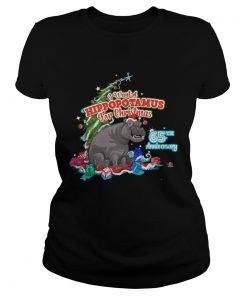 Ladies Tee I Want A Hippopotamus For Christmas 65Th Anniversary Shirt