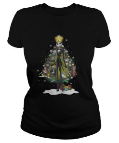 Ladies Tee Jack Skellington Christmas Tree