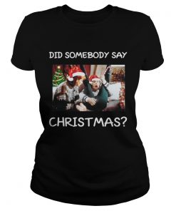 Ladies Tee Jim Carrey Dumb Did somebody say Christmas Tshirt