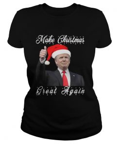 Ladies Tee Make christmas great again Trump