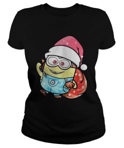 Ladies Tee Minion Santa Christmas