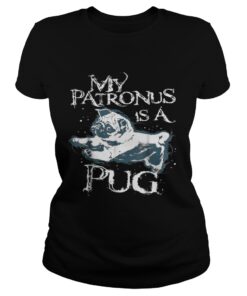 Ladies Tee My patronus is a pug shirt