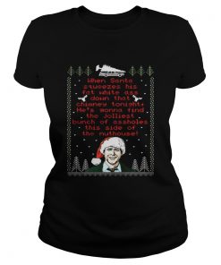 Ladies Tee National Lampoon’s Christmas Vacation Shirts When Santa Squeezes His Fat White Ass