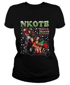 Ladies Tee New Kids On The Block Merry Merry Christmas shirt