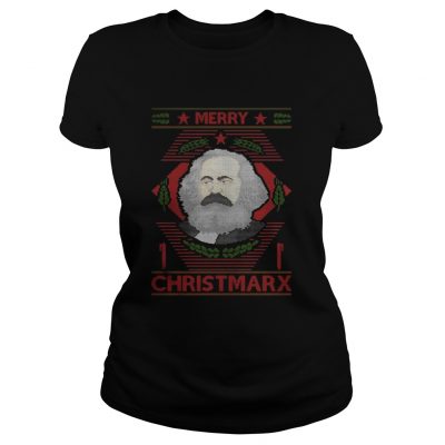 Ladies Tee Official Karl Marx merry Christmarx