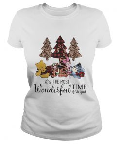 Ladies Tee Official Winnie the Pooh it’s the most wonderful time of the year shirt