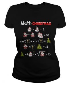 Ladies Tee Satan Snowman Math Christmas