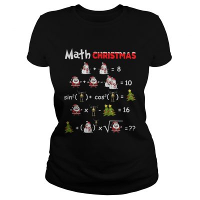 Ladies Tee Satan Snowman Math Christmas