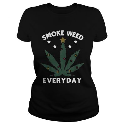 Ladies Tee Snoop dogg smoke weed everyday christmas