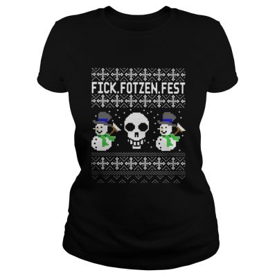 Ladies Tee Snowmans And Skull Fick Fotzen Fest