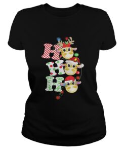 Ladies Tee The Giraffe Christmas ho ho ho shirt