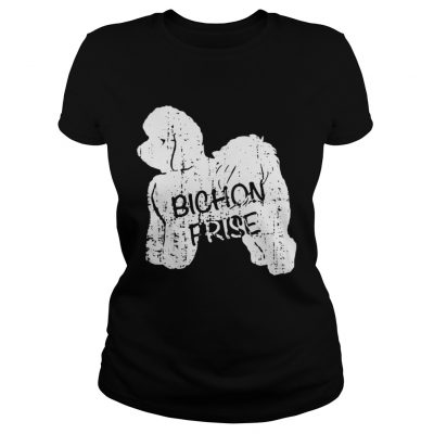 Ladies Tee Vintage Bichon Frise Dog Lover shirt