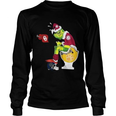 Longsleeve Tee Alabama Crimson Tide Grinch santa toilet