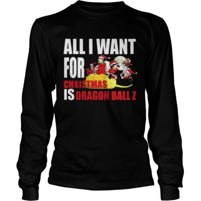 Longsleeve Tee All I For Christmas Is Dragon Ball Z