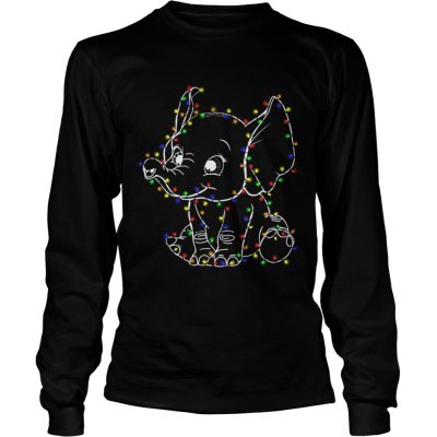 Longsleeve Tee Baby Elephant led light Christmas