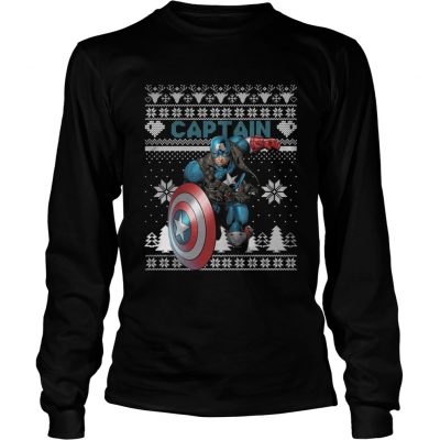 Longsleeve Tee Captain Marvel ugly christmas