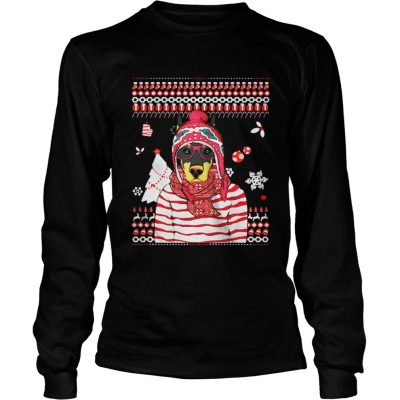 Longsleeve Tee Christmas Doberman Pinscher Shirt