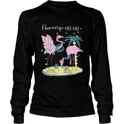 Longsleeve Tee Flamingo ho ho Christmas