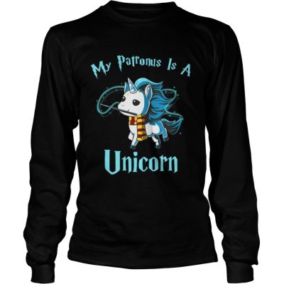 Longsleeve Tee Harry Potter My Patronus is a unicorn shirt