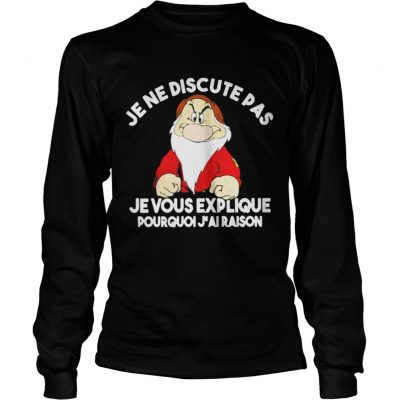 Longsleeve Tee Je ne discute pas je vous explique Pourquoi jai raison Grump