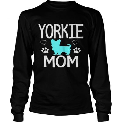 Longsleeve Tee Love Yorkie Mom Yorkshire Terrier shirt