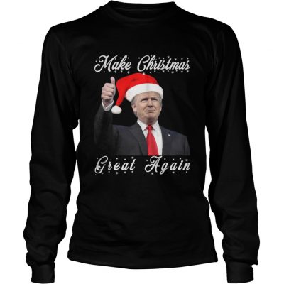 Longsleeve Tee Make christmas great again Trump