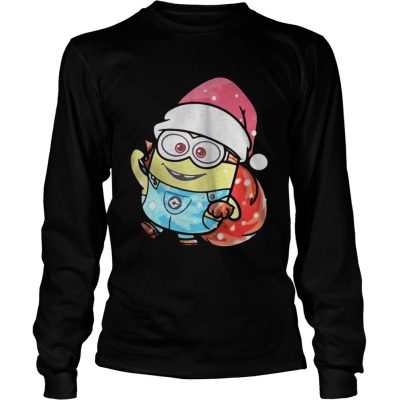 Longsleeve Tee Minion Santa Christmas