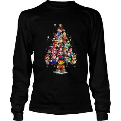 Longsleeve Tee Official Super Mario christmas tree