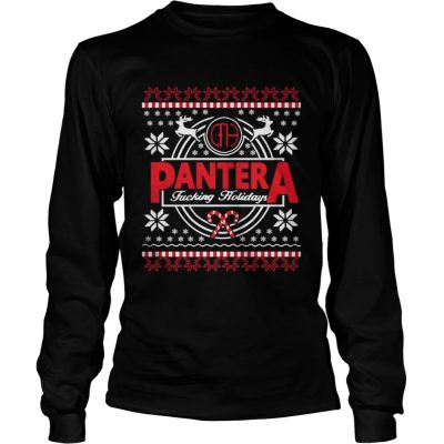 Longsleeve Tee Pantera fucking holidays ugly Christmas shirt