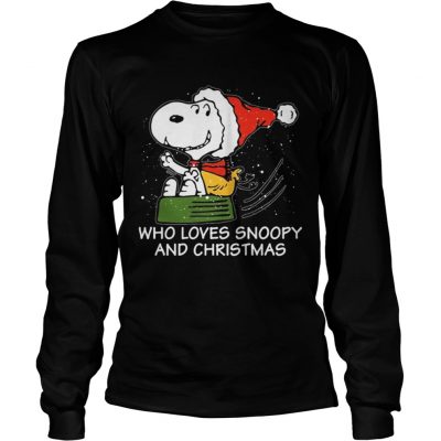 Longsleeve Tee Snoopy who loves Snoopy and Christmas