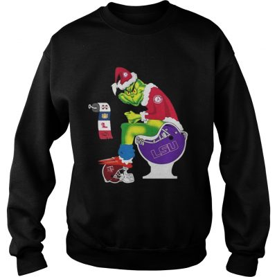 Sweatshirt Alabama Santa Grinch toilet shirt