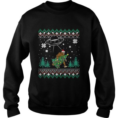 Sweatshirt Bigfoot Christmas Tree Bigfoot Decoration Christmas