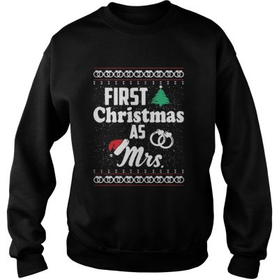 Sweatshirt Bumps First Christmas with santa hat Sweater