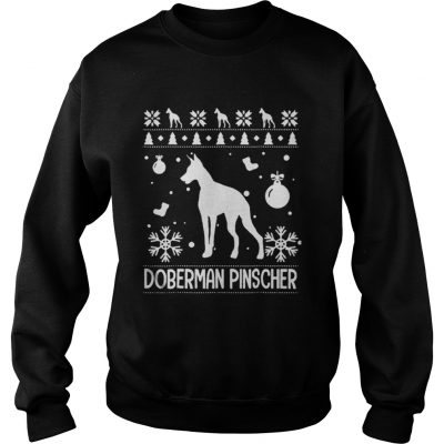 Sweatshirt Doberman Pinscher Ugly Christmas shirt