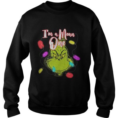 Sweatshirt Grinch I’m a Mean one Christmas light shirt